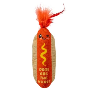 Catstages Hot Dog Catnip Dental Kicker Cat Toys