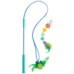 Catstages Tail Teaser Ground Prey Play Wand Cat Toys 2-Pack