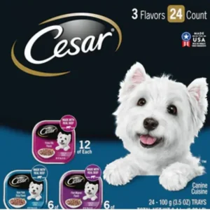 Cesar Canine Cuisine Gourmet Filets Multi-Pack Wet Dog Food - 3.5oz - Case of 24