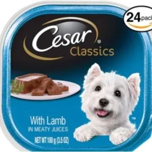 Cesar Canine Cuisine with Lamb in Meaty Juices Wet Dog Food - 3.5 oz - 24 Pack