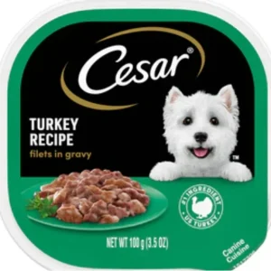 Cesar Canine Cuisine with Turkey in Meaty Juices Wet Dog Food - 3.5 oz - 24 Pack