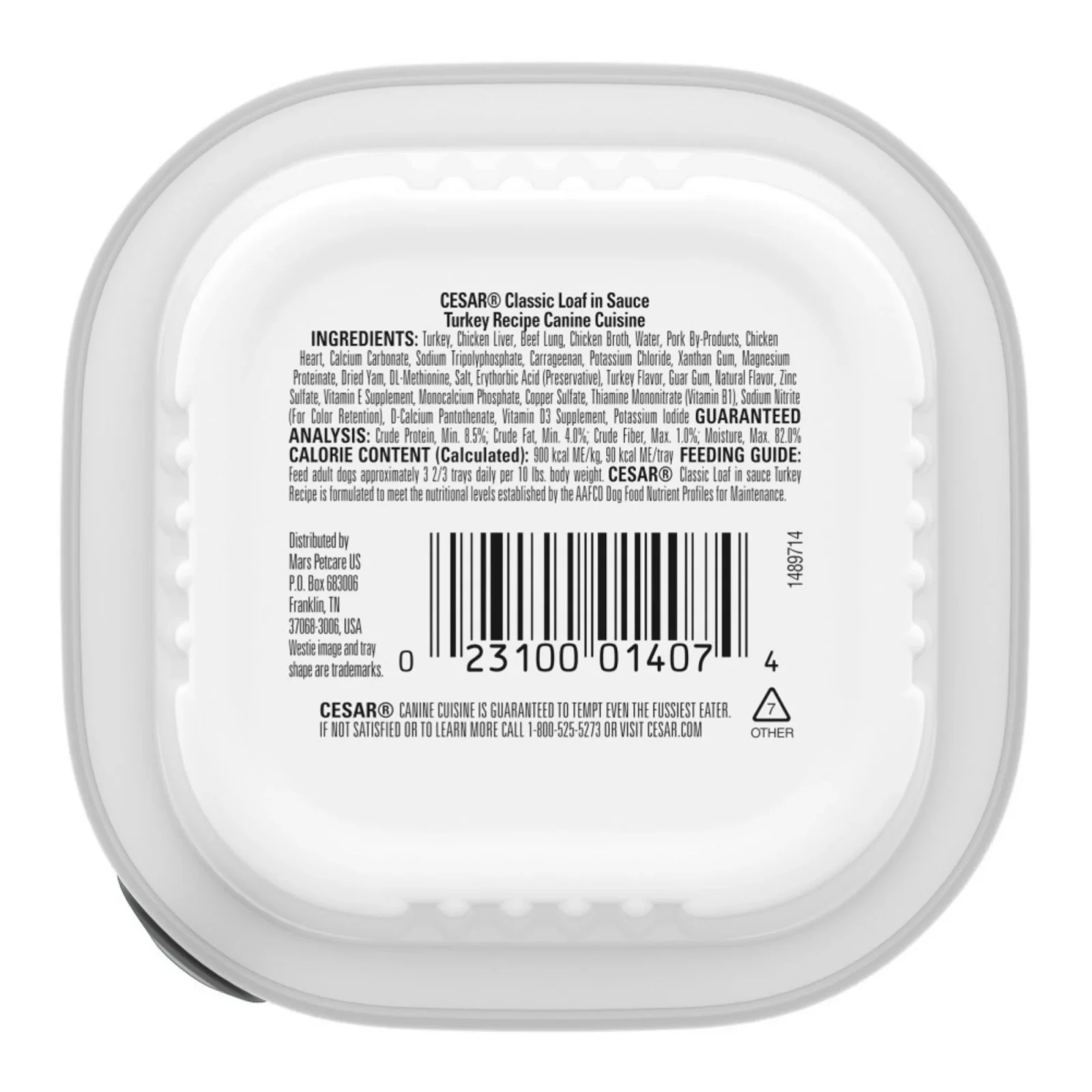 CESAR Classic Turkey in Meaty Juices Wet Dog Food 24ct/3.5oz - Image 2