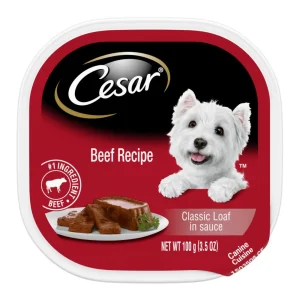 CESAR Classic with Beef in Meaty Juices Wet Dog Food 24ct/3.5oz