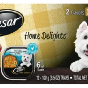 Cesar Homestyle Delights Beef Stew Chicken and Vegetables Multi-Pack-3.5oz-24 Pc