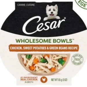 Cesar Wholesome Bowls Chicken, Sweet Potato & Green Beans - 3 oz - Case of 10