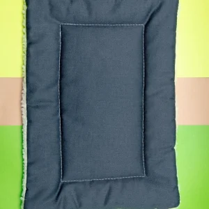 Charcoal Gray Denim & Sherpa Pet Napping Mat (Made in the USA)