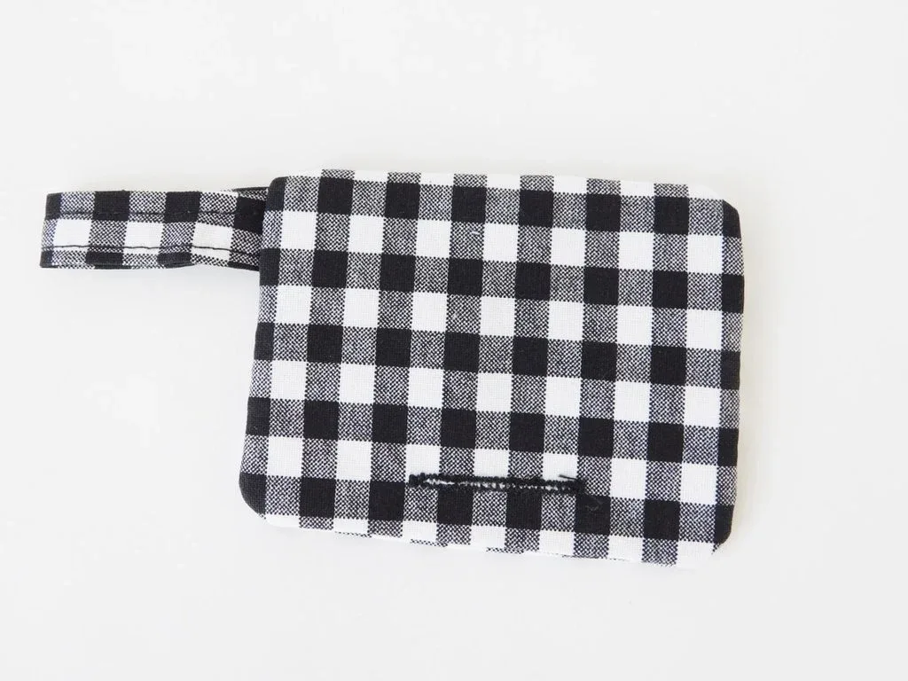 CHARLOTTE'S PET | Waste Bag Hold in Black Gingham - Image 2