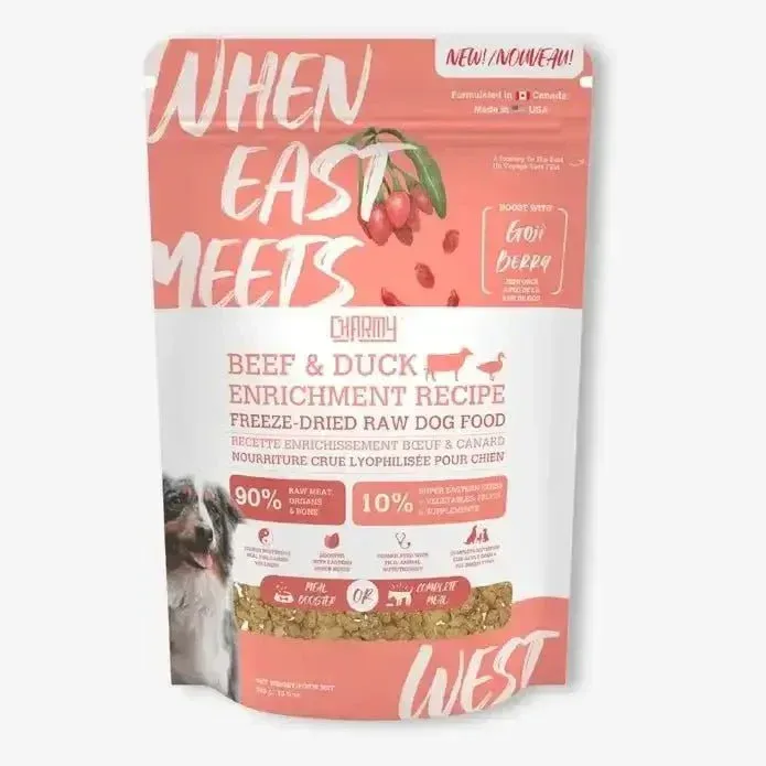 Charmy Pet Beef & Duck Enrichment Recipe - Boost with Goji Berry Freeze Dried Raw Dog Food