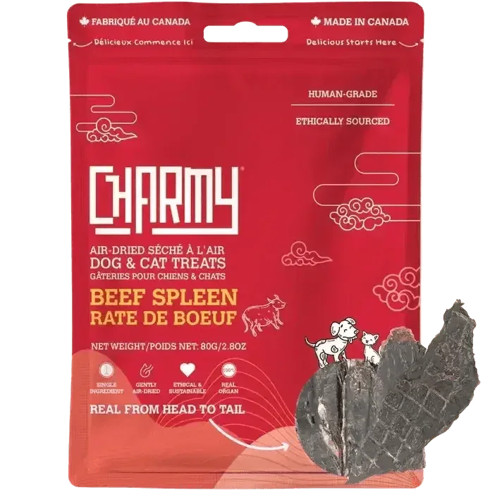 Charmy Pet Beef Spleen Dog Treats 3.8 oz