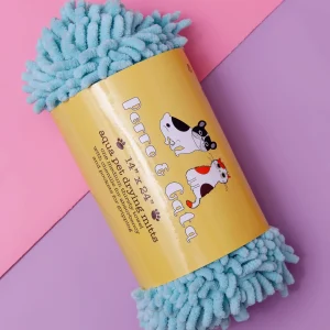 Chenille Shag Pet Drying Mitt <>