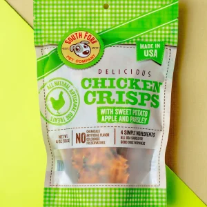 Chicken Crisps with Sweet Potato, Apple & Parsley Dog Treats
