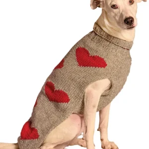 CHILLY DOG | Heather Grey Heart Sweater