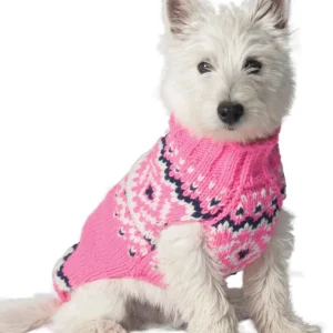 CHILLY DOG | Pink Nordic Wool Sweater