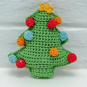 Christmas Tree Organic Knit Dog Toy