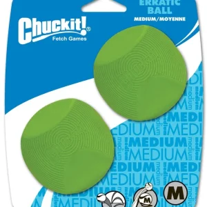 Chuckit! Erratic Ball Dog Toy Medium 2pk