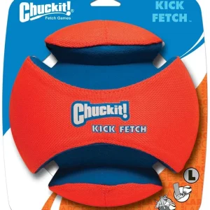 Chuckit! Kick Fetch Ball Dog Toy Blue/Orange 1ea/LG
