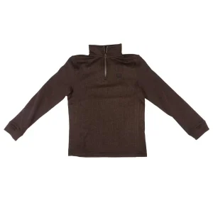 Cinch Boy's Brown Quarter Zip Pullover
