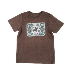Cinch Boy's Brown Rodeo Champion Tee Shirt