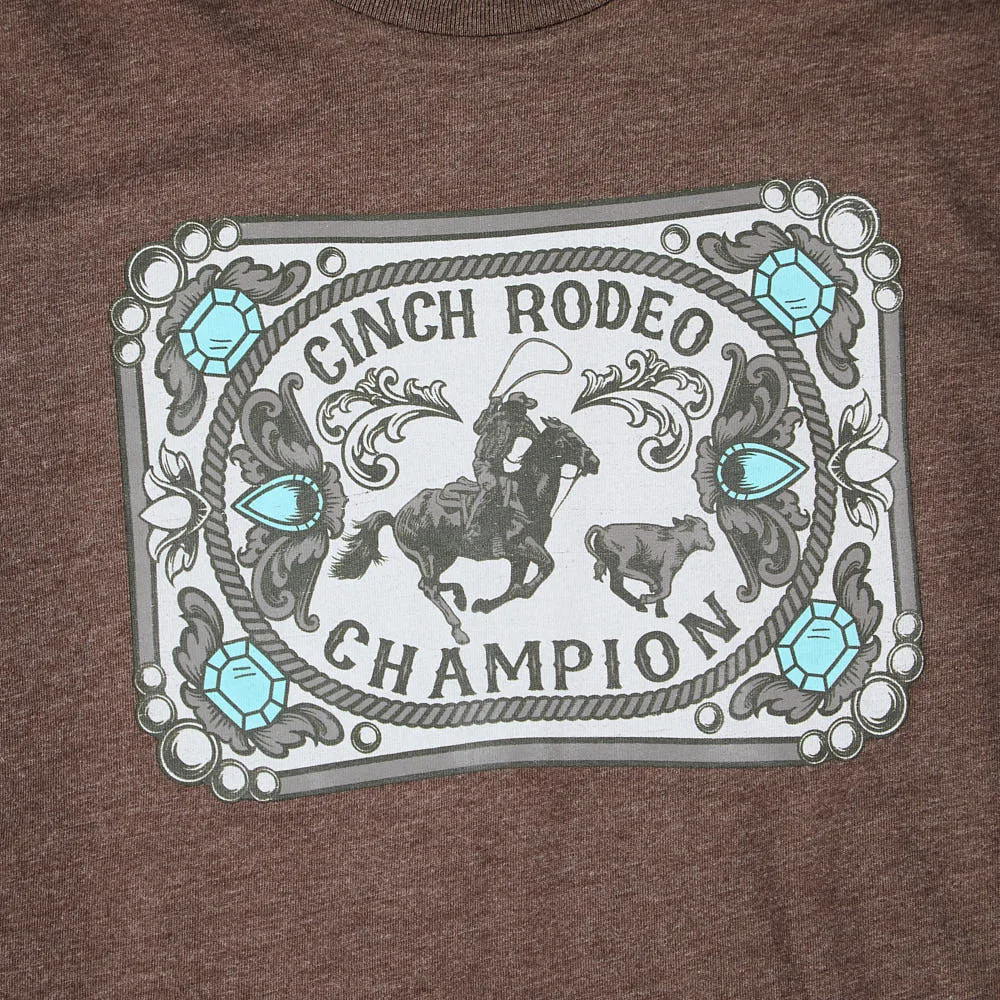 Cinch Boy's Brown Rodeo Champion Tee Shirt - Image 2
