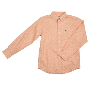 Cinch Boy's Gold Circle Print Shirt