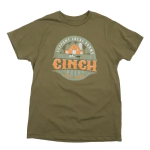 Cinch Boy's Green Support Local Farms Tee Shirt