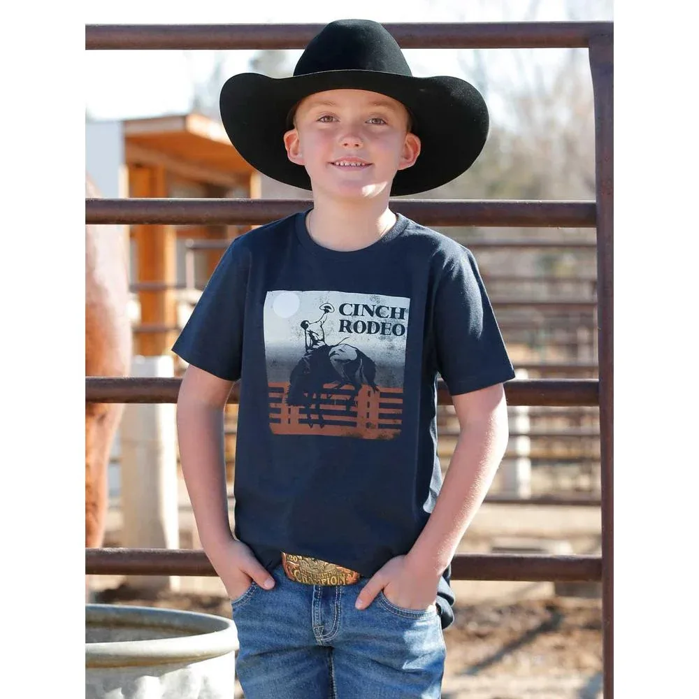 Cinch Boys Navy Short Sleeve Graphic Tee