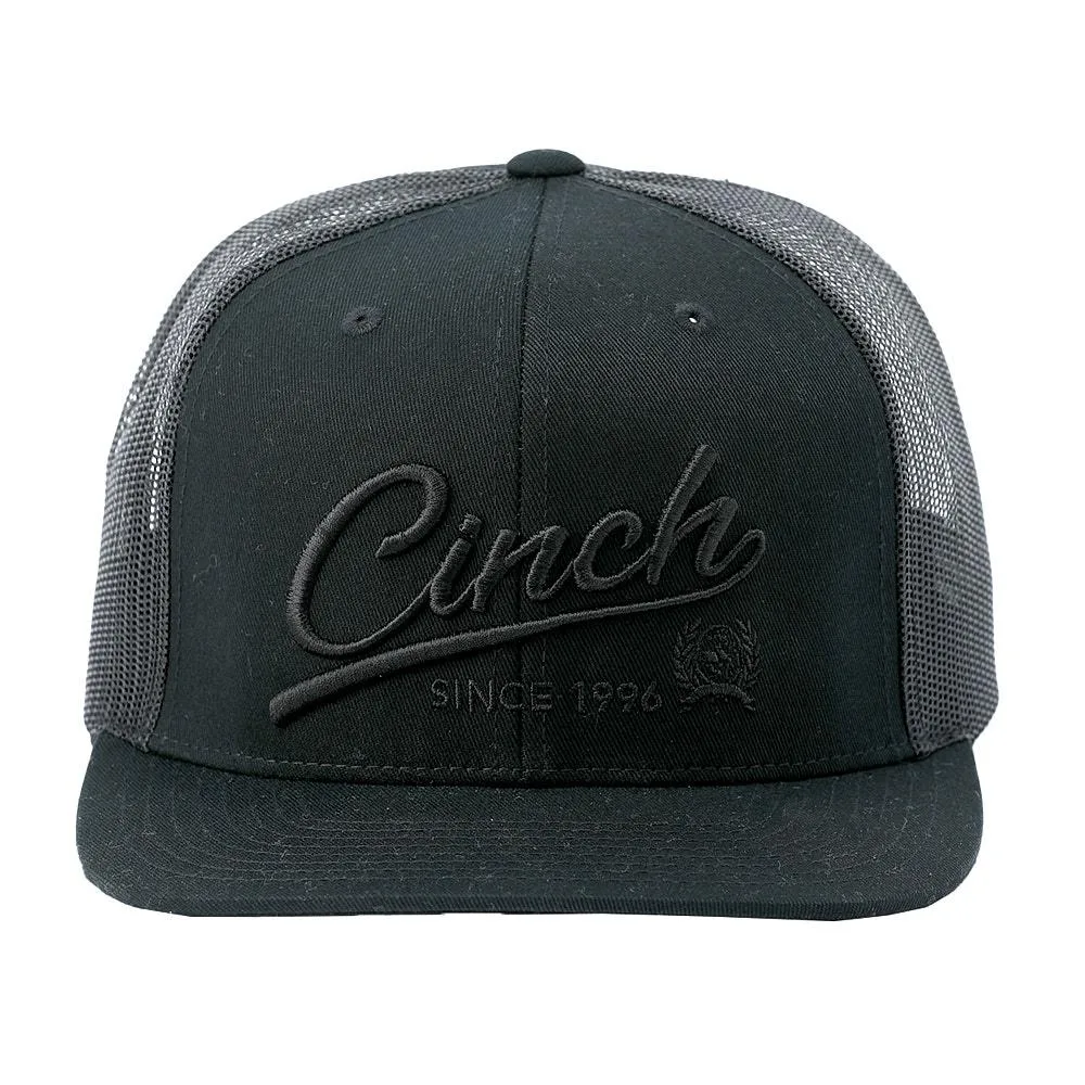 Cinch Men's Black Logo Embroidered Cap