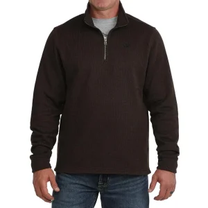 Cinch Men's Brown 1/4 Zip Pullover