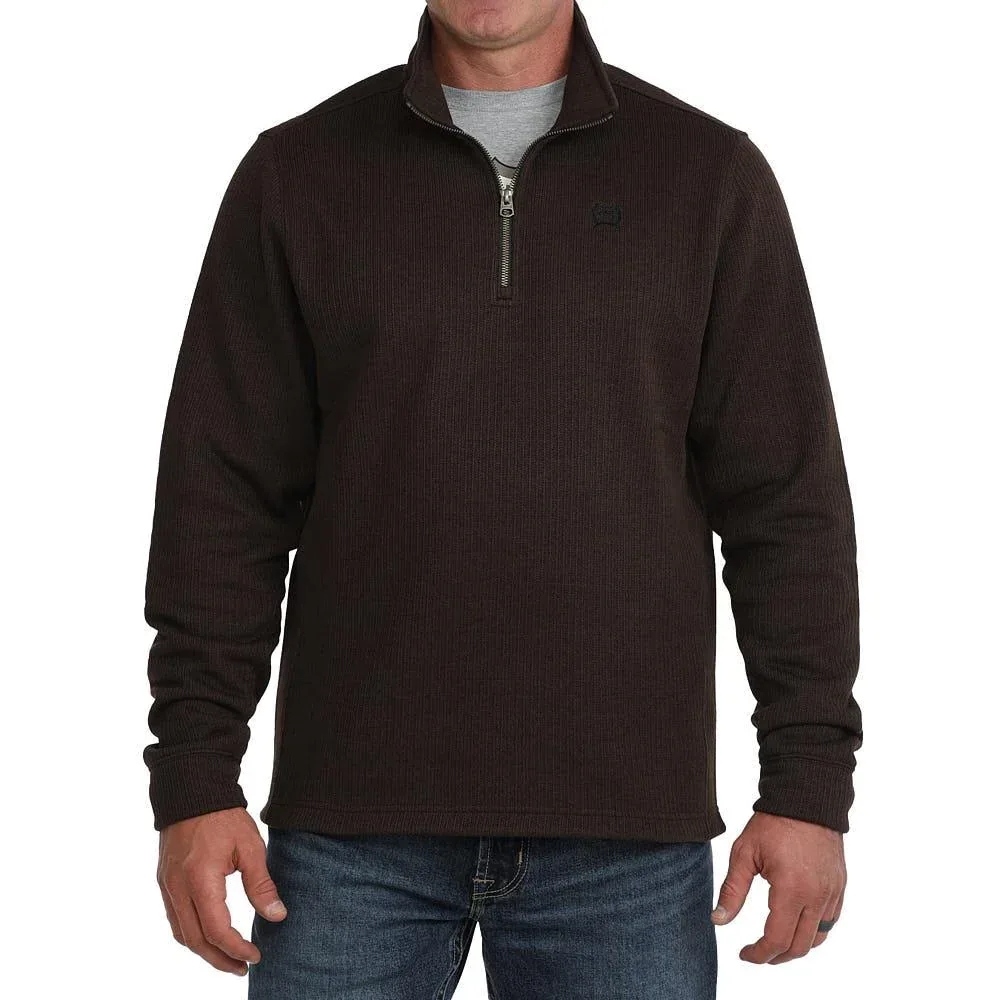 Cinch Men's Brown 1/4 Zip Pullover