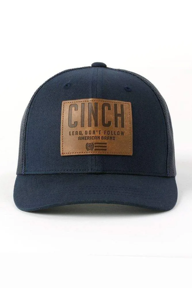 Cinch Men's Denim Leather Patch Cap - Image 2