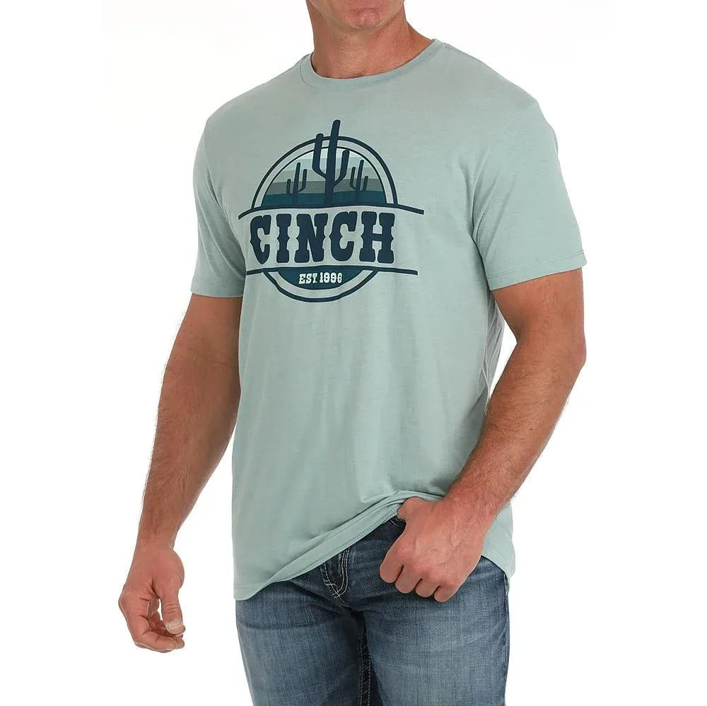 Cinch Mens Grey Cactus Tee