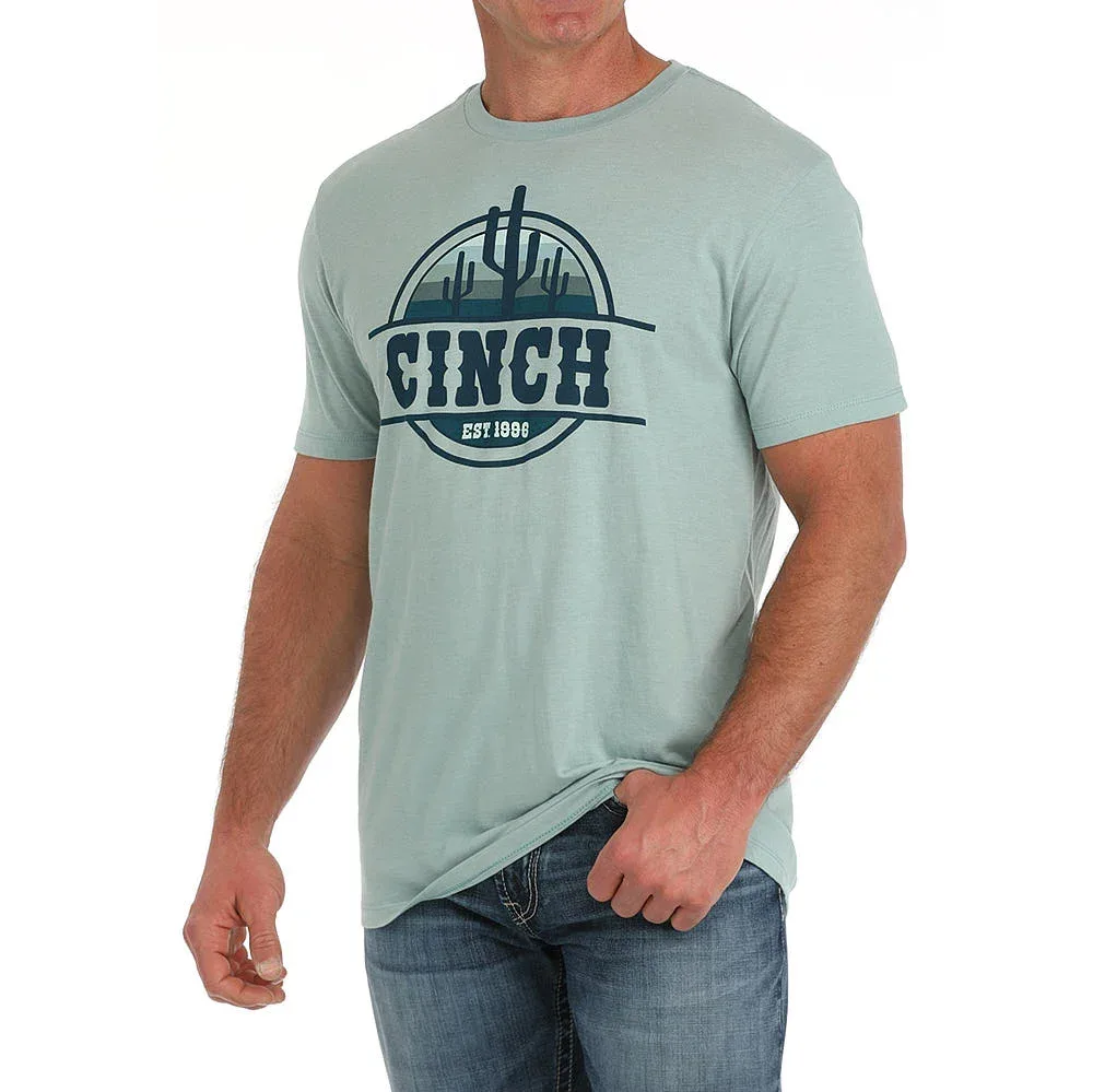 Cinch Mens Grey Cactus Tee - Image 2