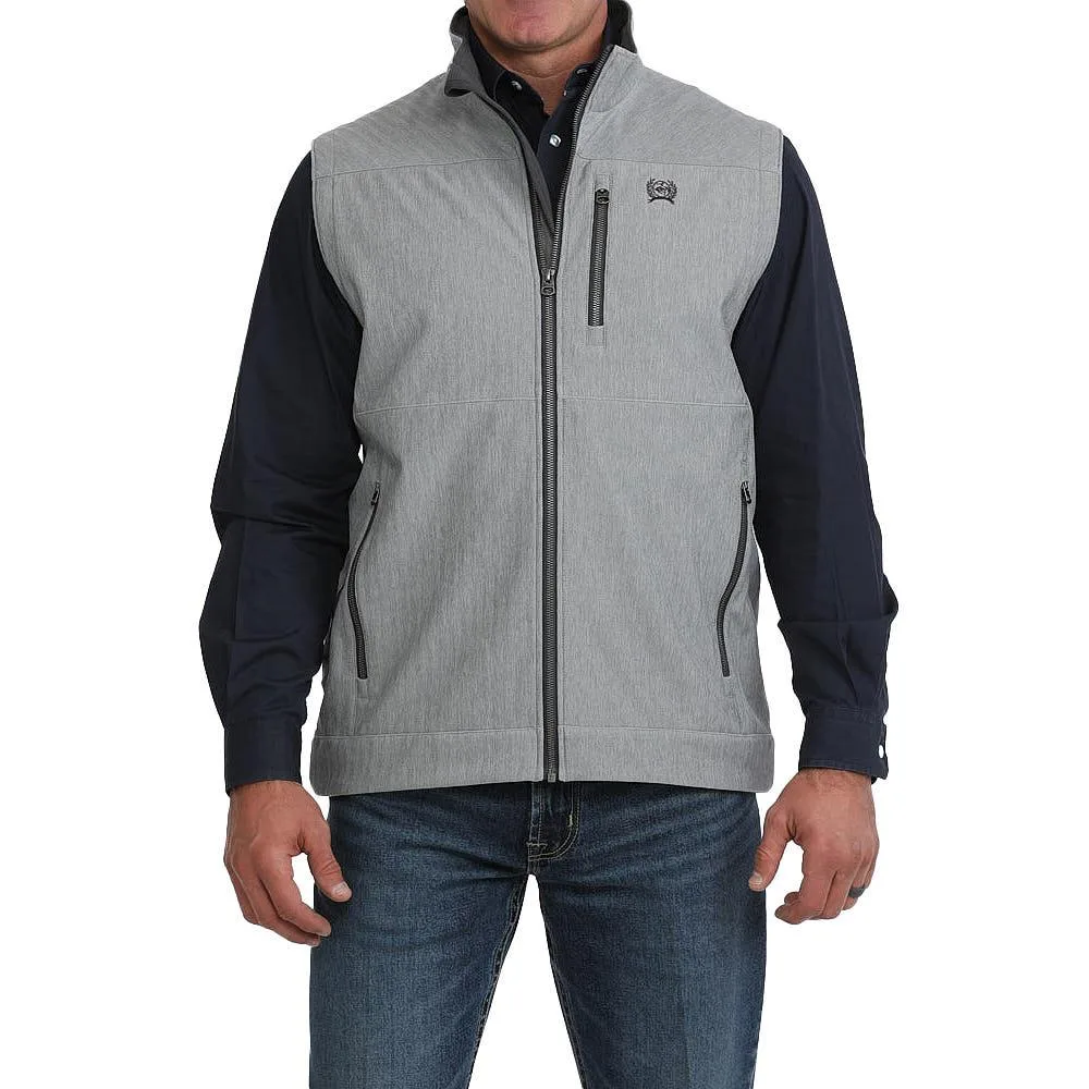 Cinch Men's Grey Water Repellent Bonded Vest