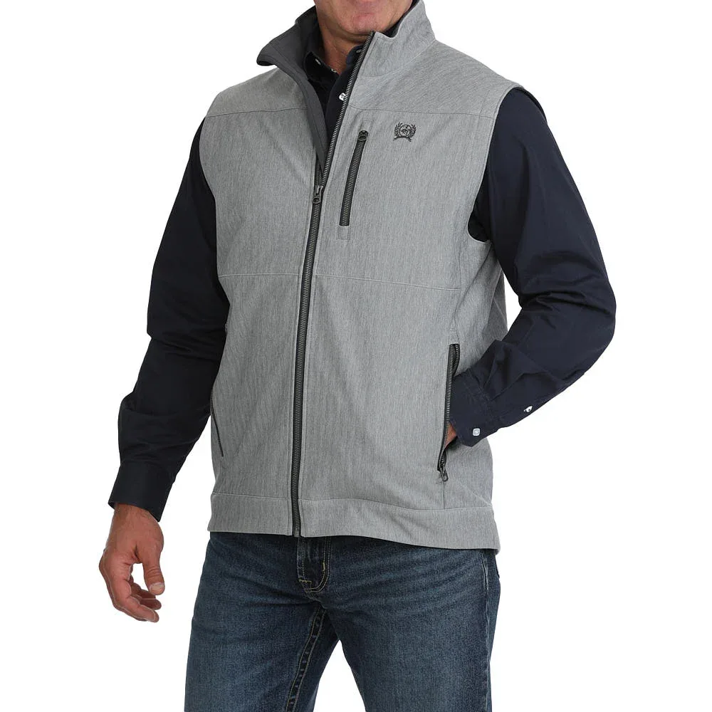 Cinch Men's Grey Water Repellent Bonded Vest - Image 2