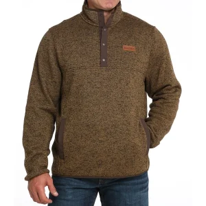Cinch Men's Khaki Snap Pull Over