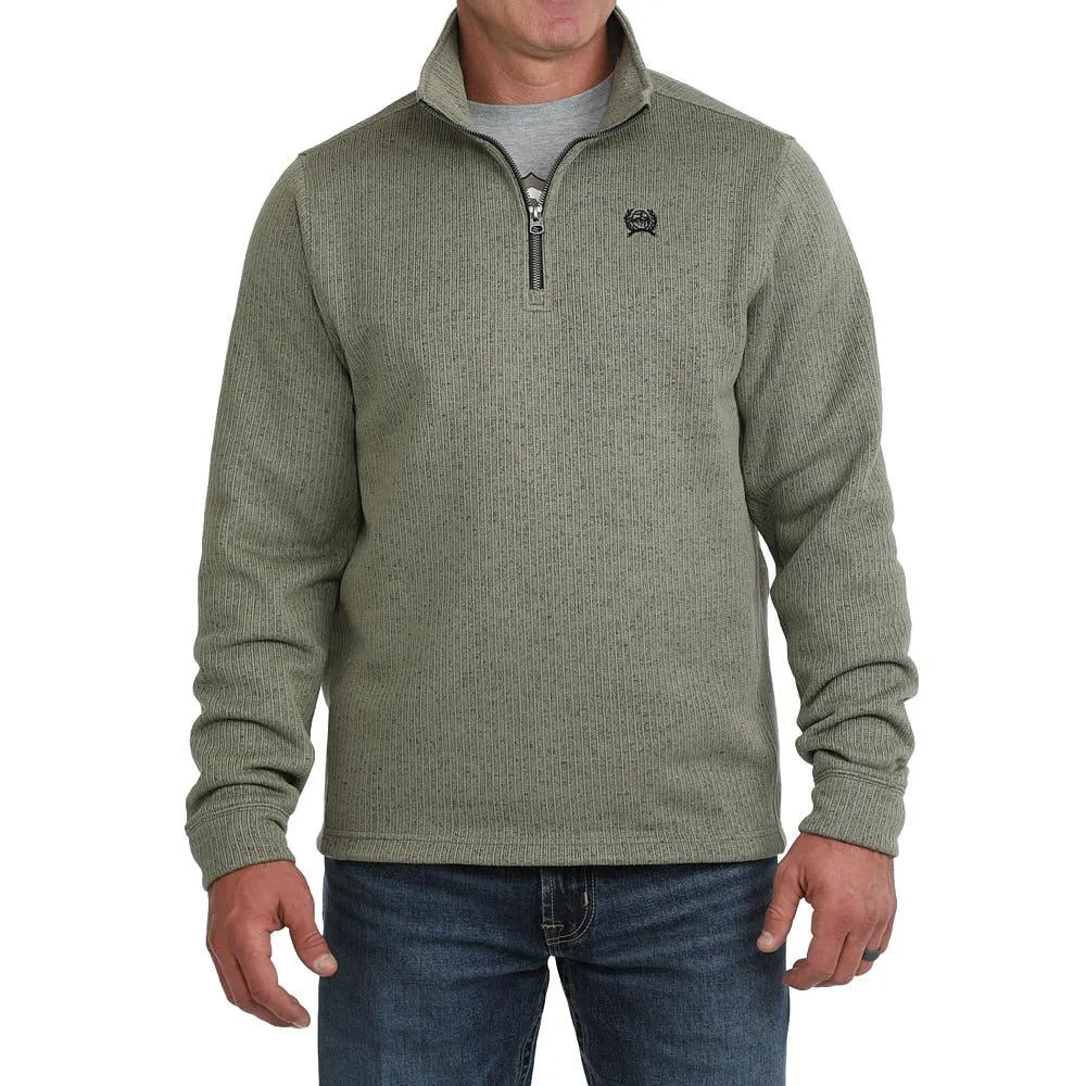 Cinch Men's Olive Quarter Zip Pullover