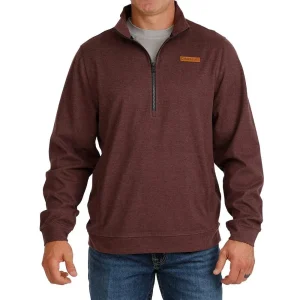 Cinch Men's Purple 1/2 Zip Pullover