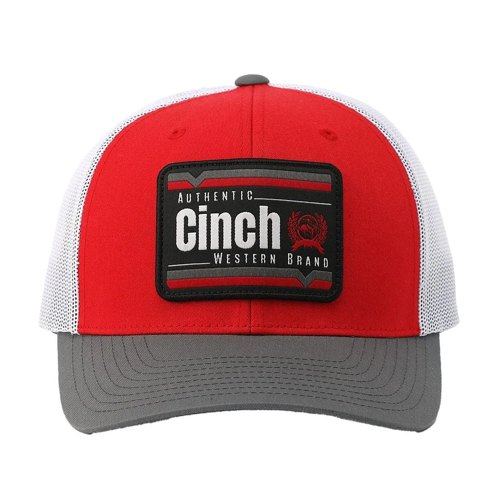 Cinch Men's Red Western Brand Cap