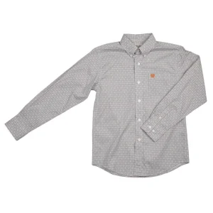 Cinch Toddler Boy's White Print Shirt