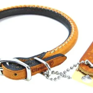 Circle T Leather Round Collar Tan