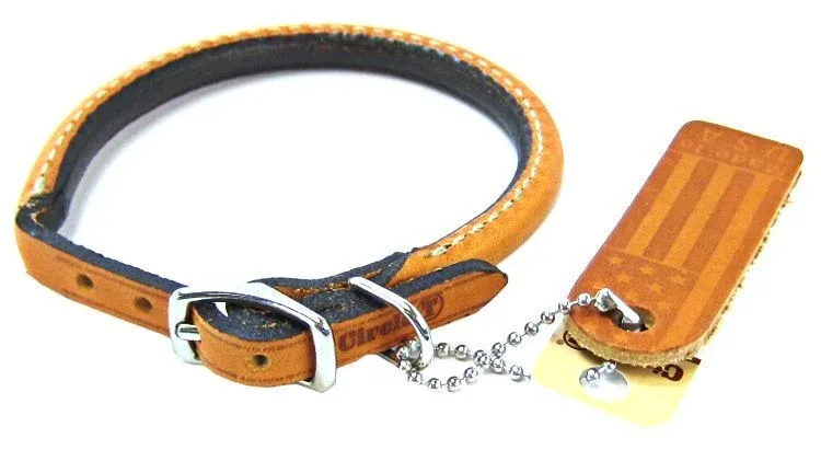 Circle T Leather Round Collar Tan