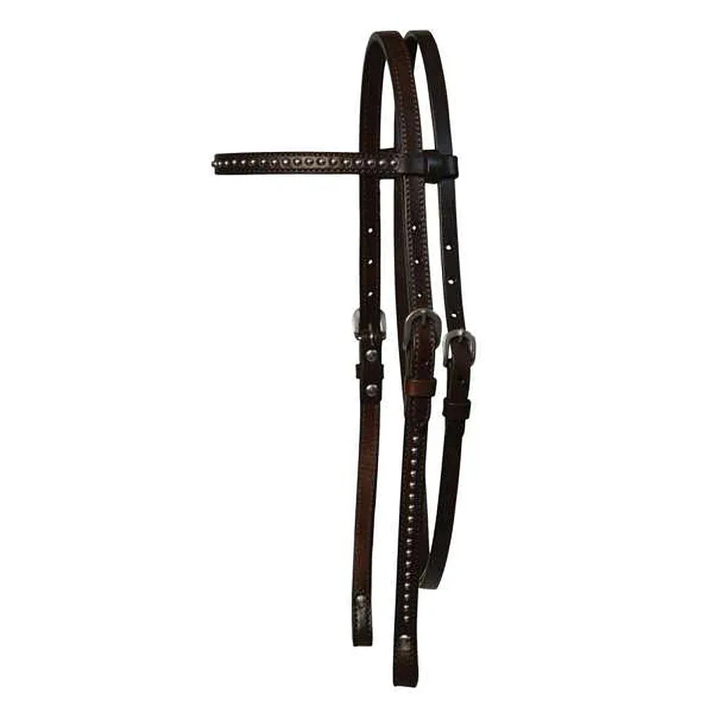 Circle Y Saddlery 5/8in Classic Spots Browband Headstall