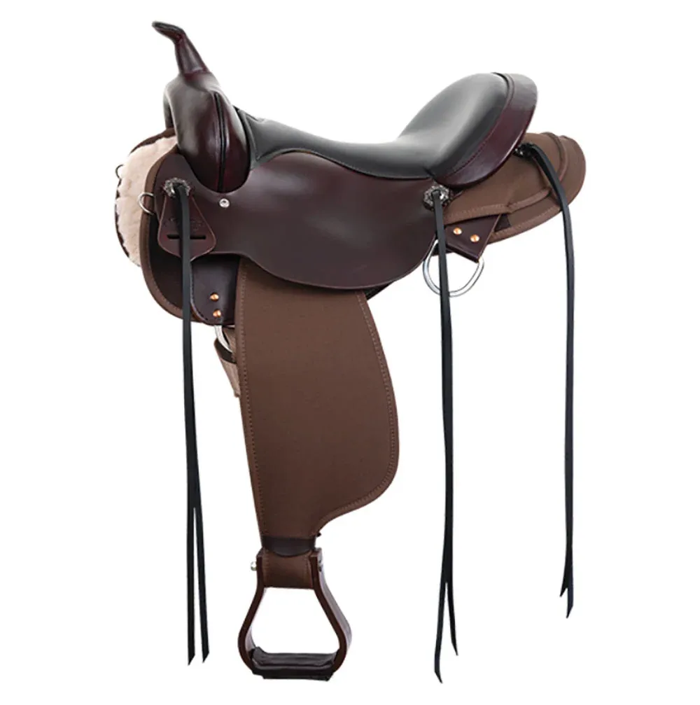 Circle Y Saddlery Bear Brook Walnut Wide Tree 16in Trail Saddle
