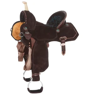 Circle Y Saddlery Josey Mitchell Lightweight Lightspeed 14.5in Wide Tree Barrel Racing Saddle
