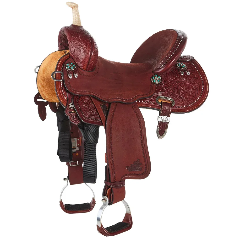 Circle Y Saddlery Ultimate Cash Chestnut 15 Inch Barrel Saddle