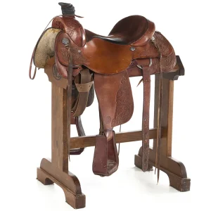 Circle Y Saddlery Used 16in Smoothout Floral Tooled Team Roper