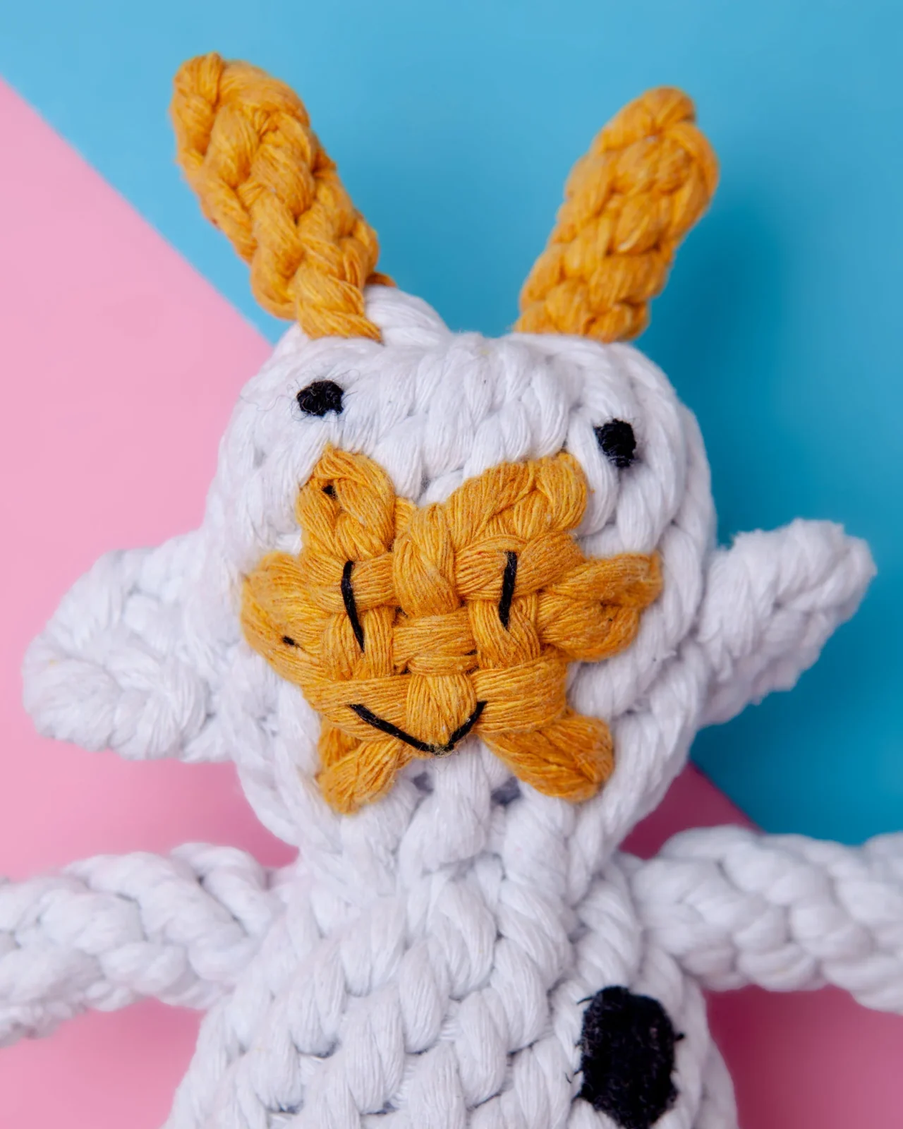 Claire the Cow Rope Dog Toy - Image 2