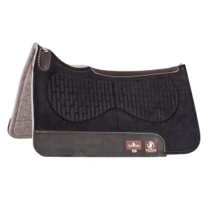 Classic Equine 31X32 Zone Series Black Micro Suede Felt Bottom Saddle Pad