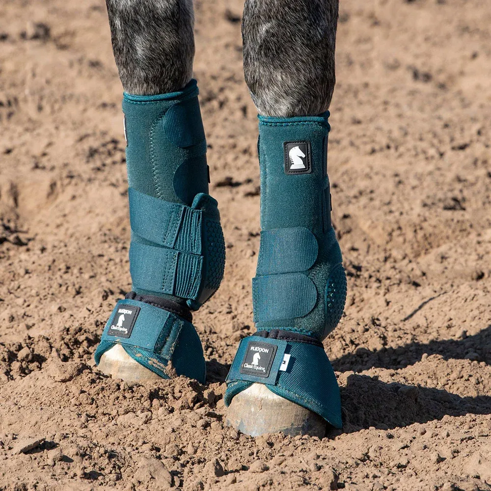 Classic Equine Dragonfly Green Flexion Front Splint Boots - Image 2