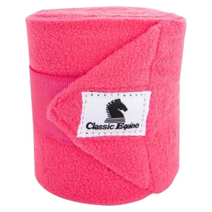 Classic Equine Hot Pink 4 Pack Polo Wraps